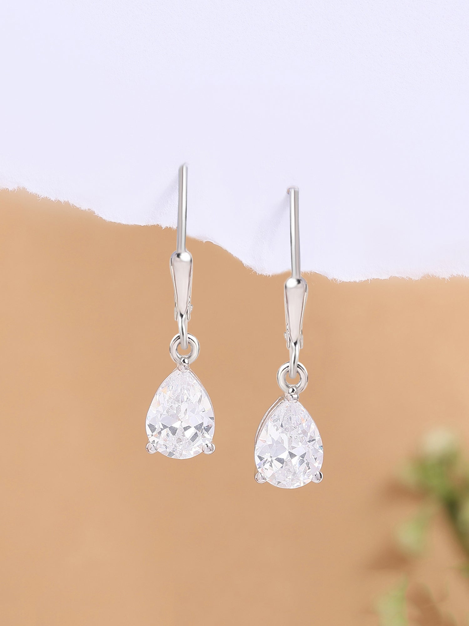 Diamond Look Drop Earring For Women-5