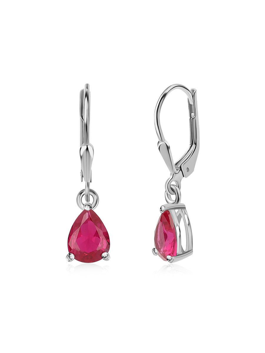 Ruby Drop Earring For Women