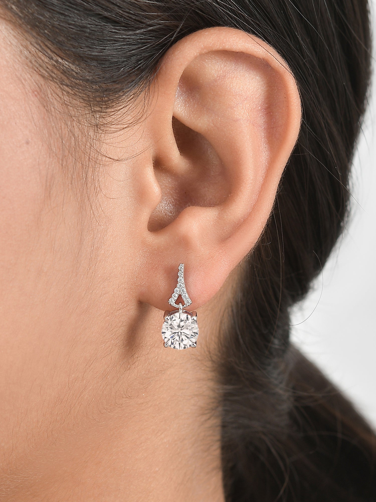American Diamond Stud Earrings For Women