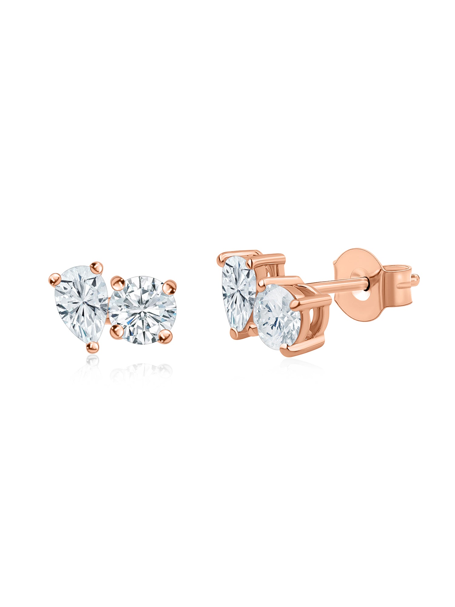 Toi Et Moi Lab Diamond Stud Earrings