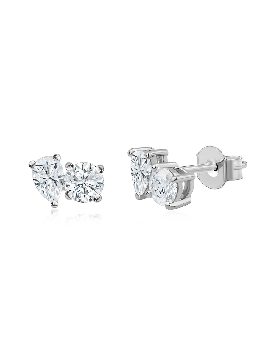 Toi Et Moi Lab Diamond Stud Earrings