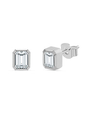 Solitaire Lab Diamond Stud Earrings for Women