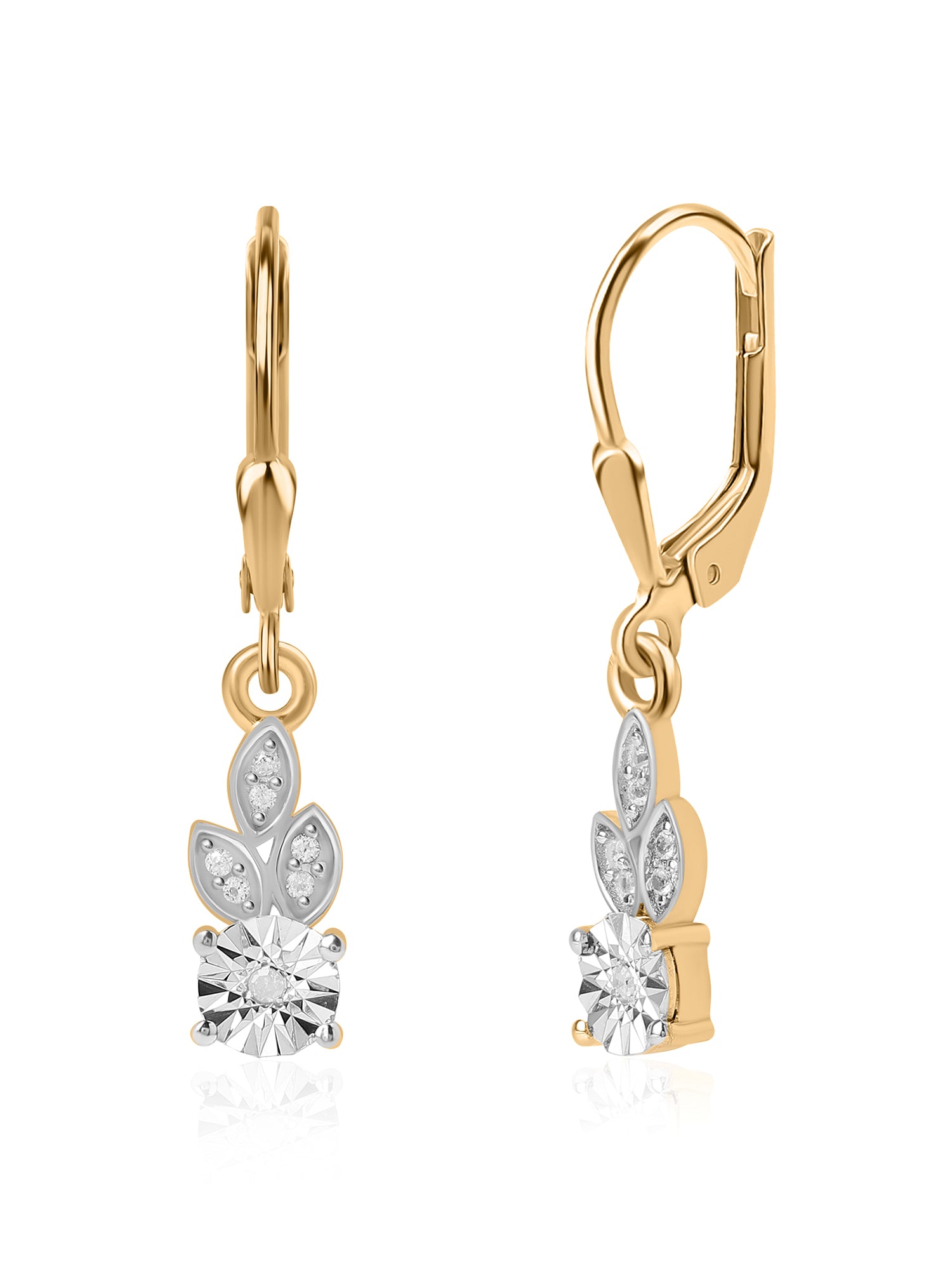 Tiny Trio Diamond Earrings