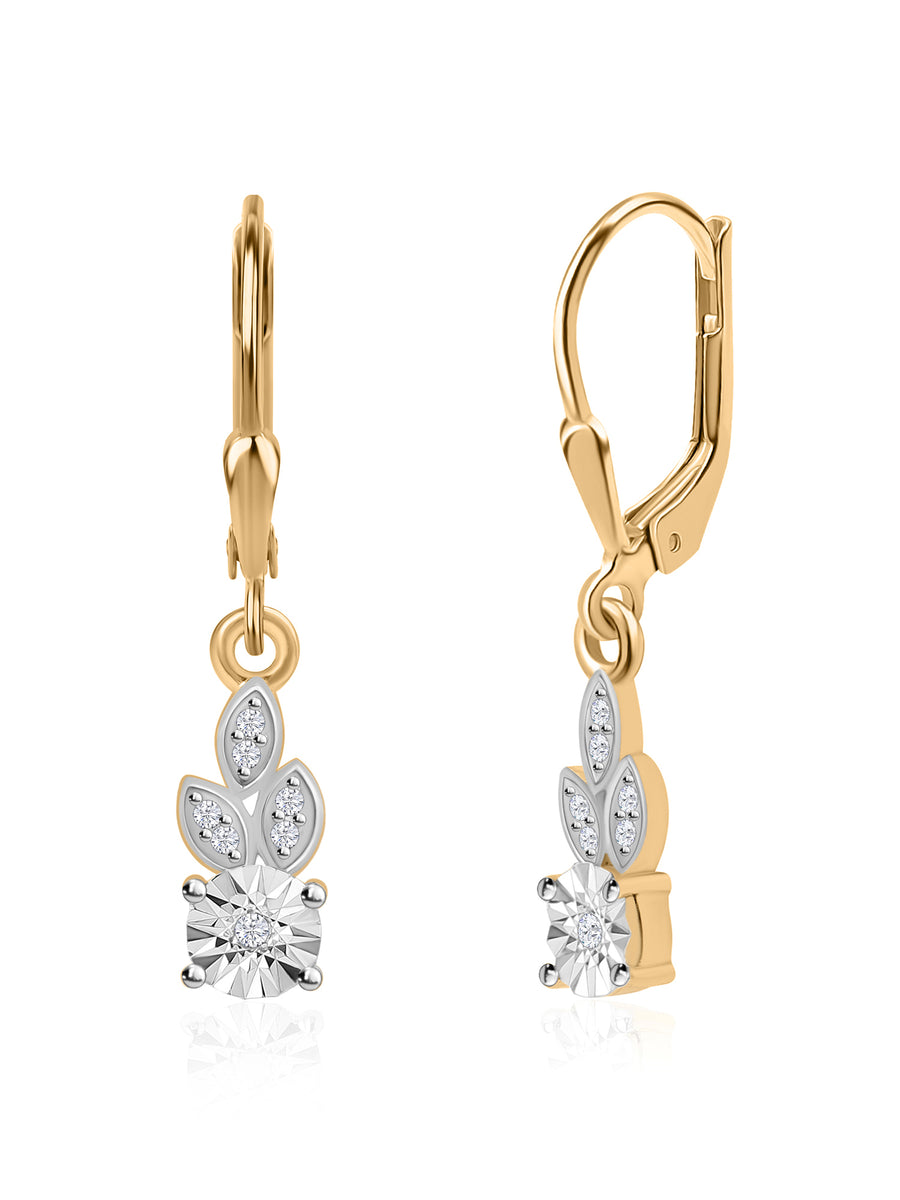 Tiny Trio Diamond Earrings