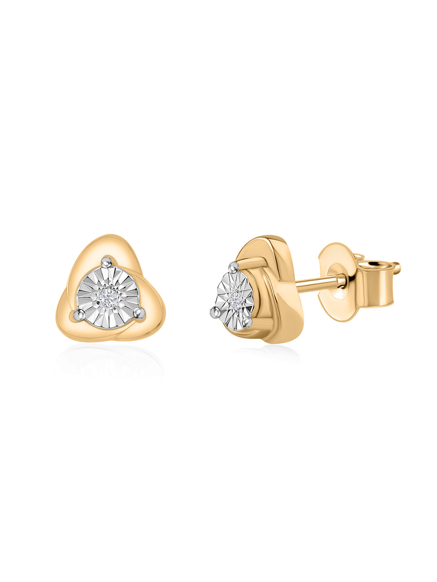 Fancy Heart Diamond Earring