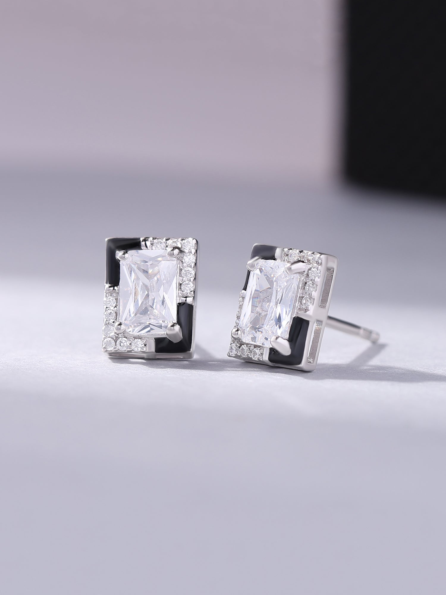 Black And White Stud Earrings for Women