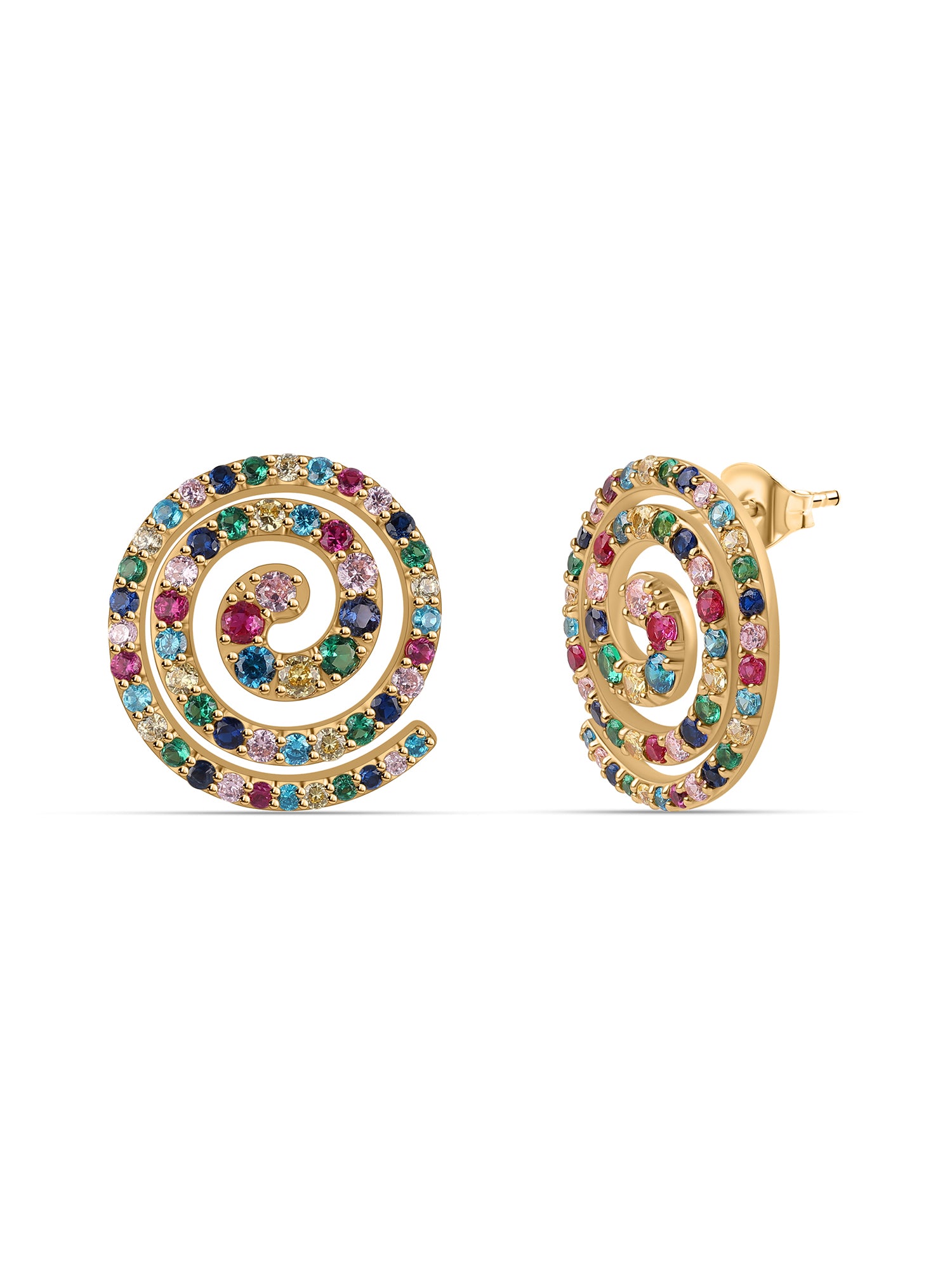 Pops Color Of Life  Gold Earrings For Women