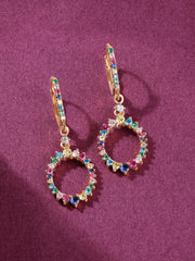 Lollipop Gold Hoop Earrings For Women