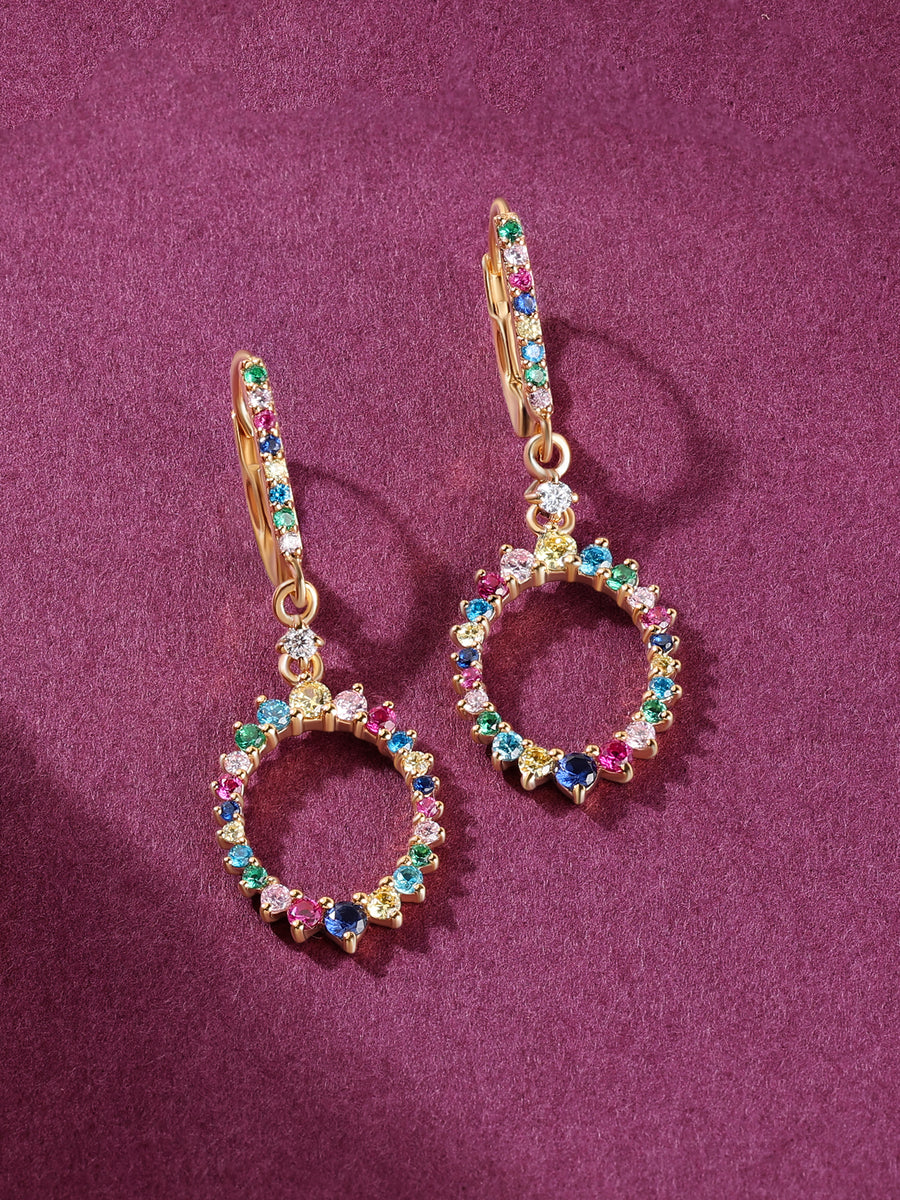 Lollipop Gold Hoop Earrings For Women