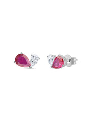 Valentine Special Red Toi Et Moi Earring For Women