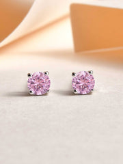 Half Carat Pink Studs For Women - Ornate Jewels Jewellery
