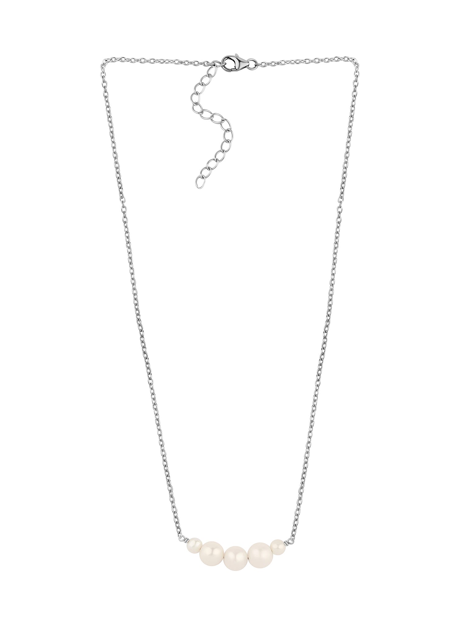 Natural Pearl String Necklace For Women-2