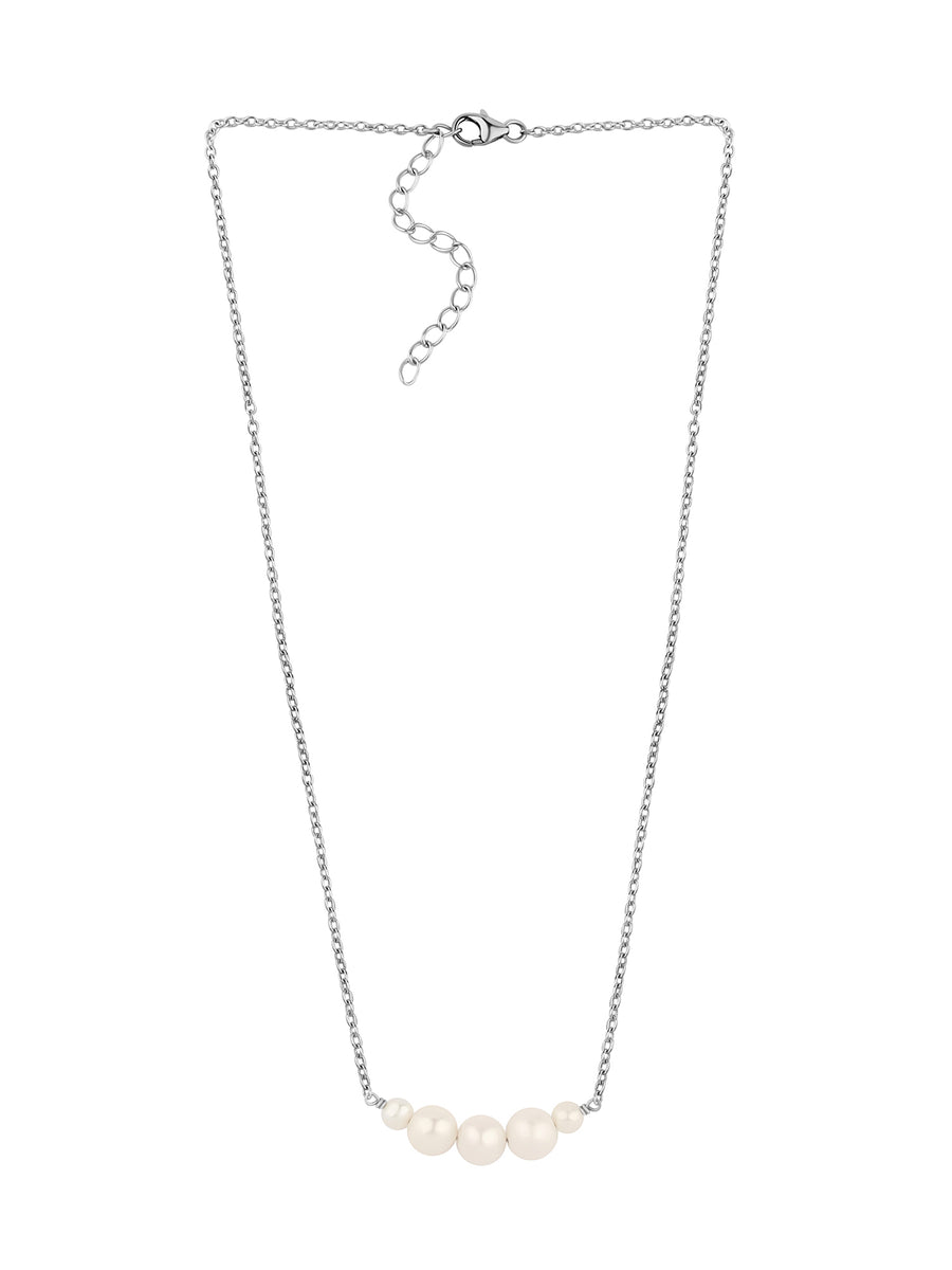 Natural Pearl String Necklace For Women-2