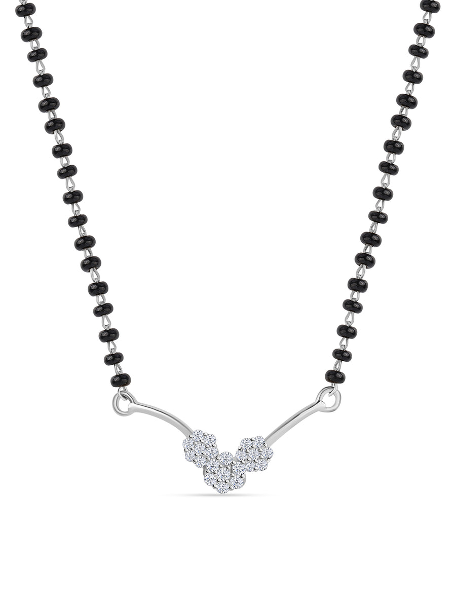 Three Flowers Mangalsutra For Women-1