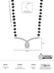 Diamond Look Infinity Mangalsutra for women-4