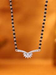 Flower Diamond Look Mangalsutra For Women