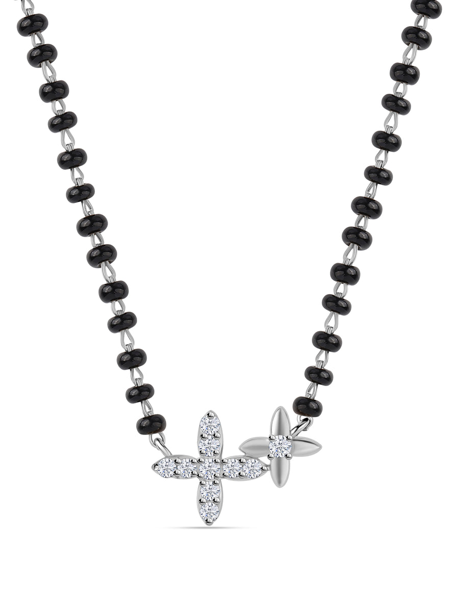 Floral Diamond Look Mangalsutra