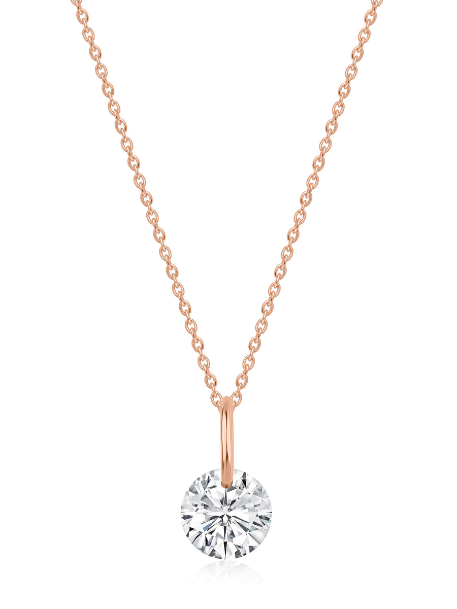 0.50 Carat Solitaire Lab Diamond Pendant