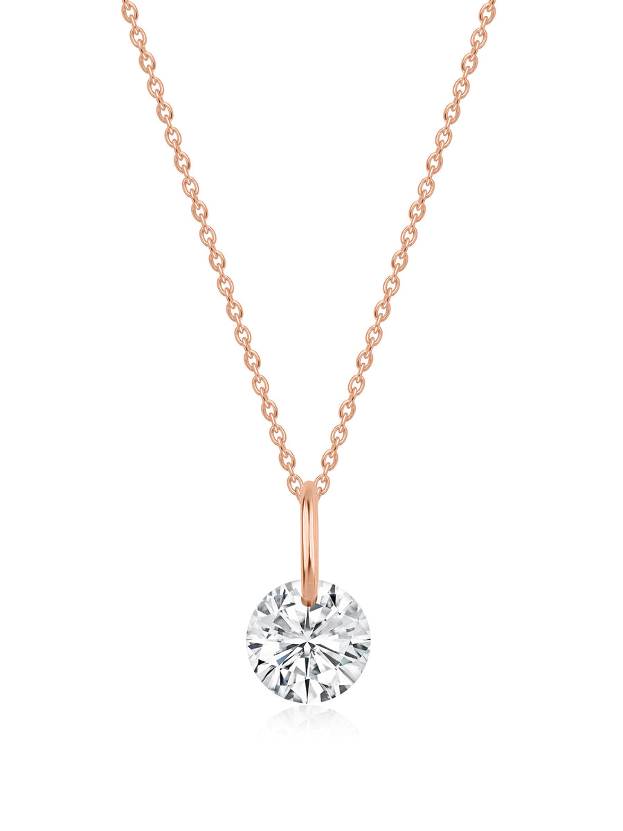 0.50 Carat Solitaire Lab Diamond Pendant