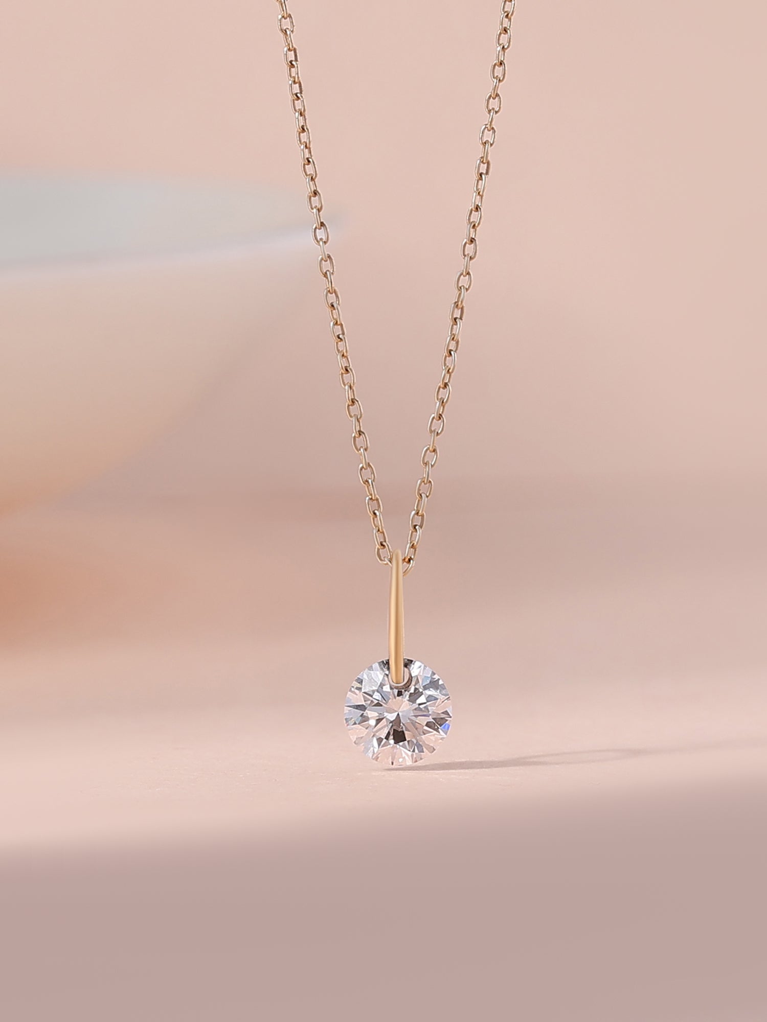 0.50 Carat Solitaire Lab Diamond Pendant