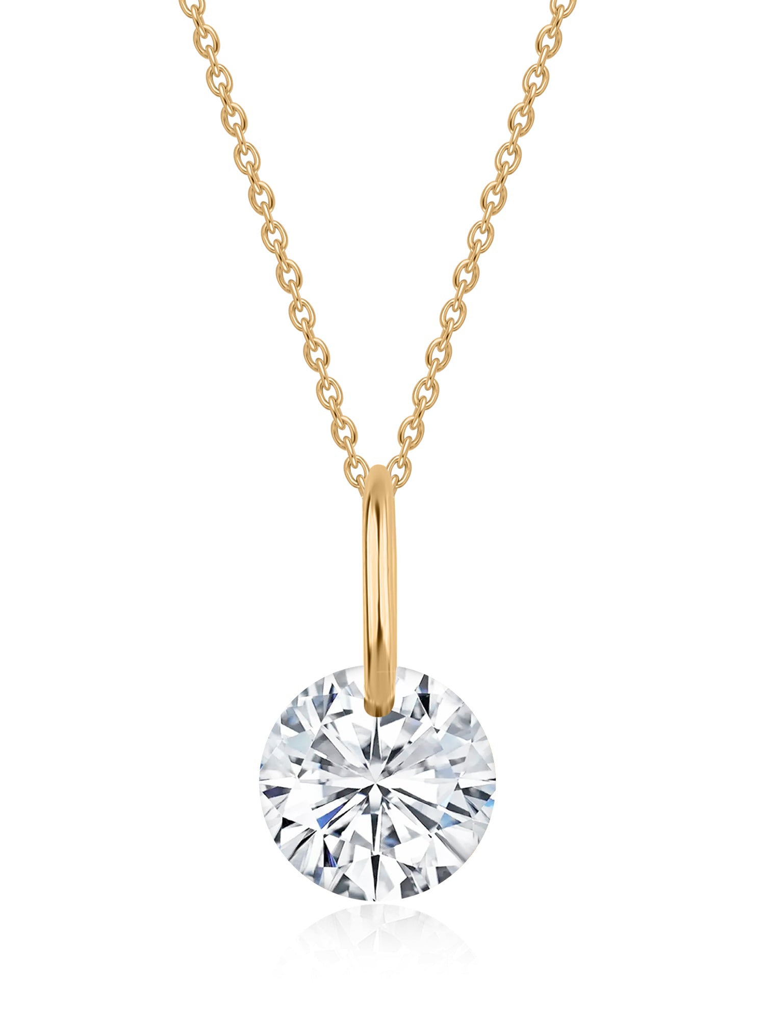 0.50 Carat Solitaire Lab Diamond Pendant