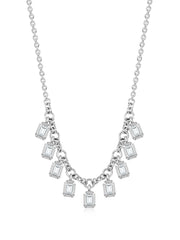 Shimmering Lab Diamond Necklace For Women