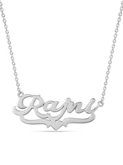 Heart Design Name Necklace for Women