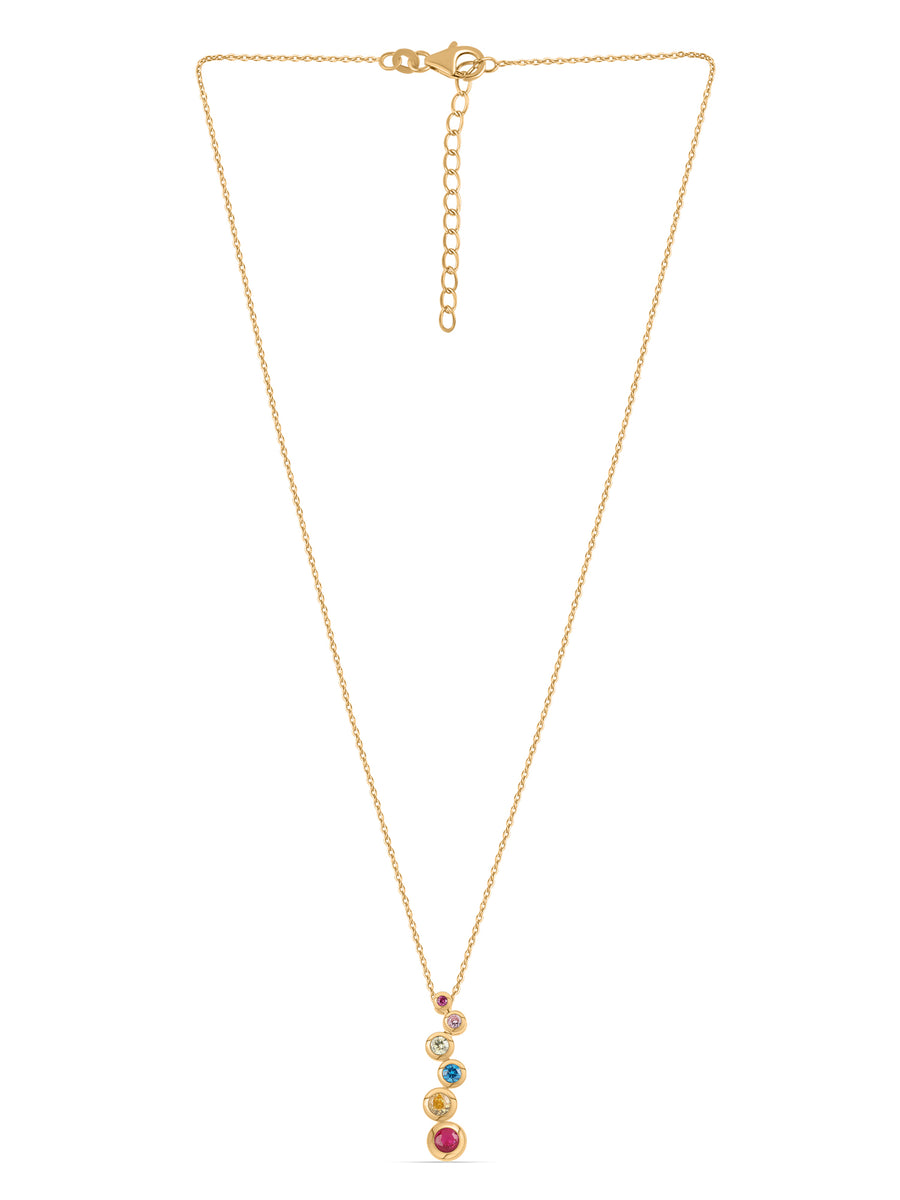 Lollipop Linear Gold Pendant For Women