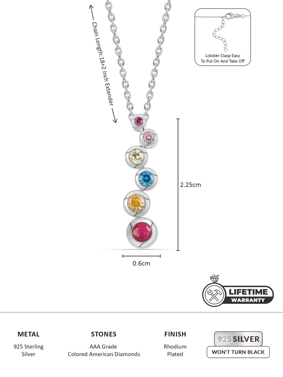 Lollipop Linear Pendant For Women-5