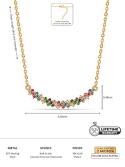 Color Pops Gold Necklace For Women-4