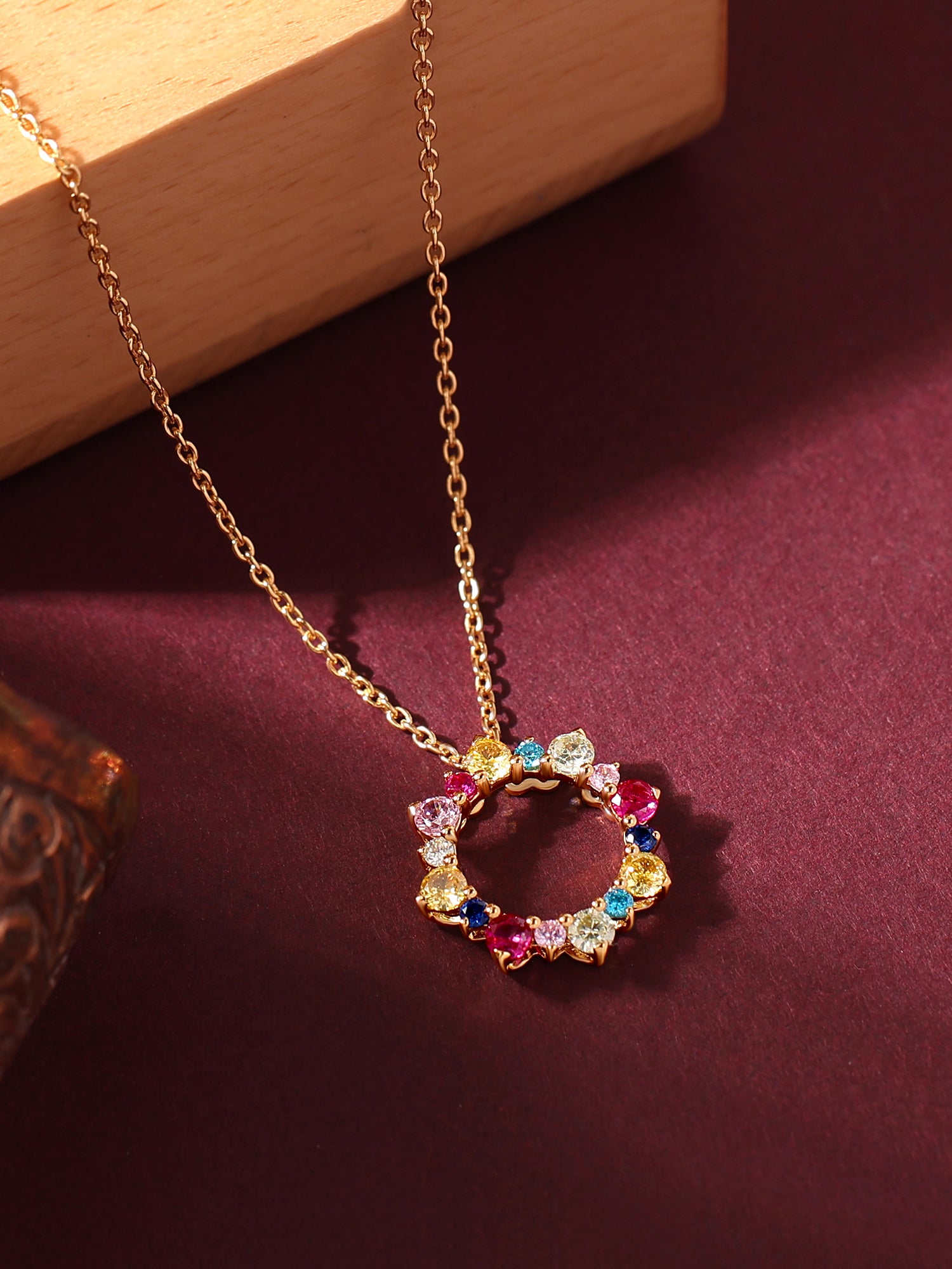 Color Pops Gold Pendant For Women-2