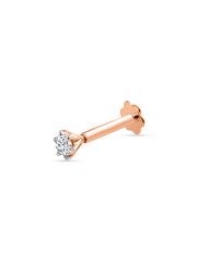 0.06 Ct Yellow Gold Solitaire Diamond Nose Pin