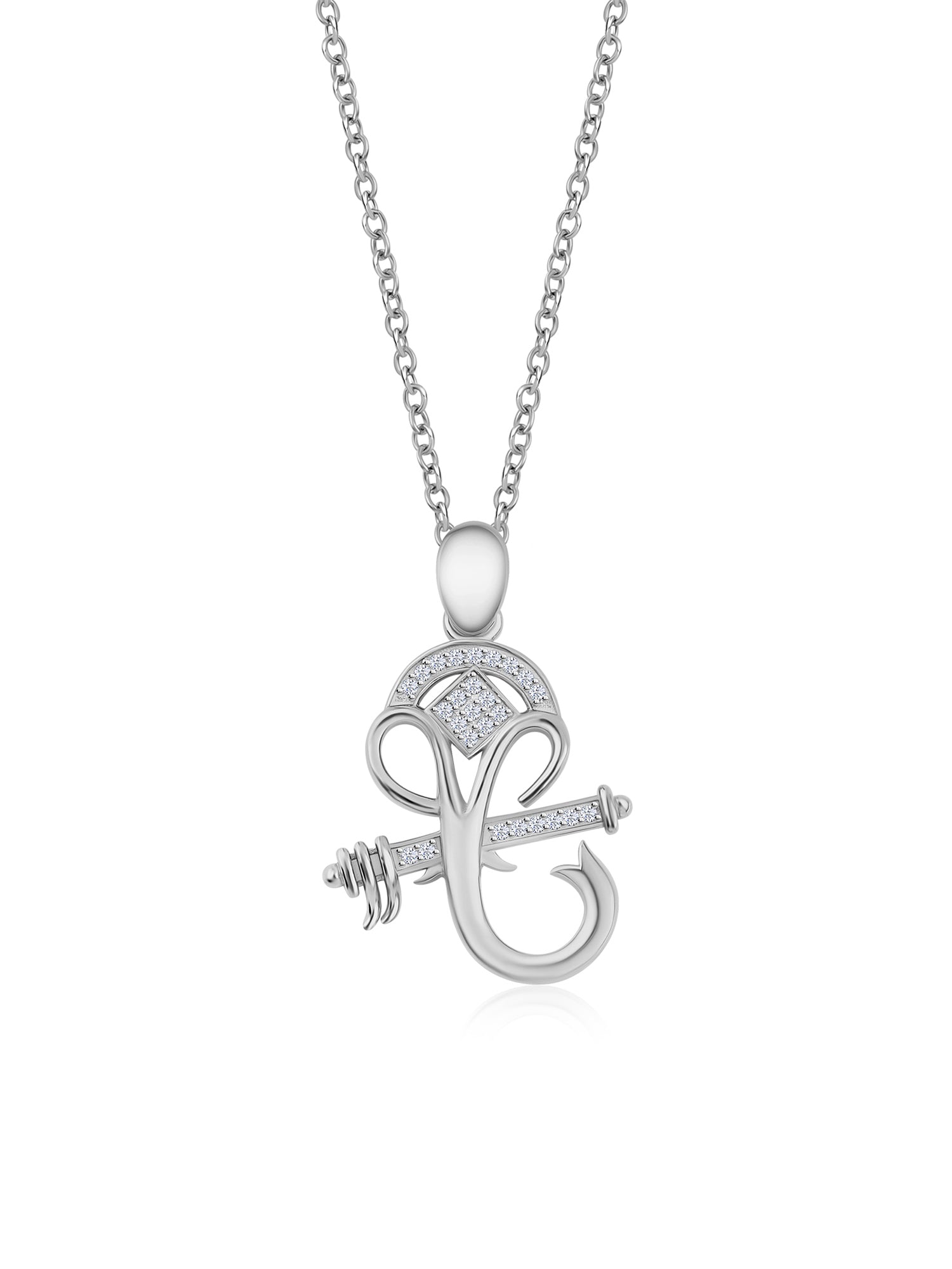 925 Silver Ganesh Necklace-1