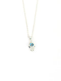 925 SILVER HAMSA HAND PENDANT WITH CHAIN FOR GIRLS