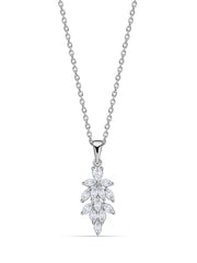 Cluster Diamond Look Pendant