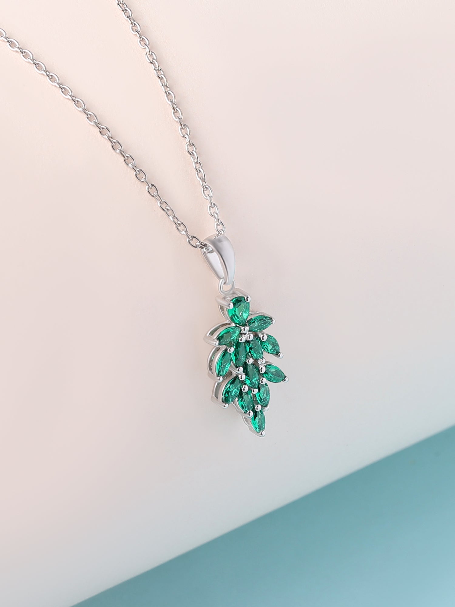 Cluster Emerald Pendant