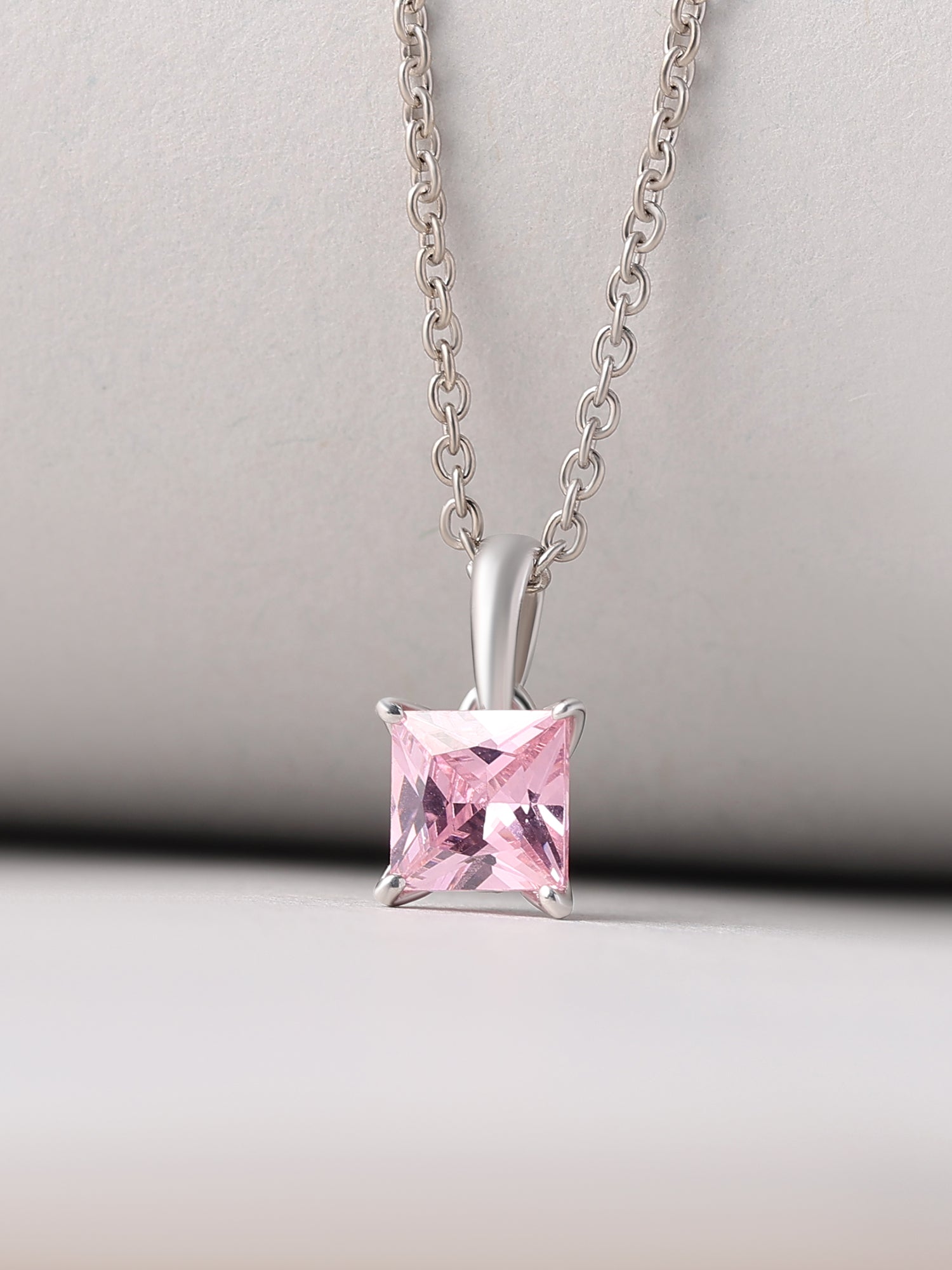 Princess Pink Pendant With Chain