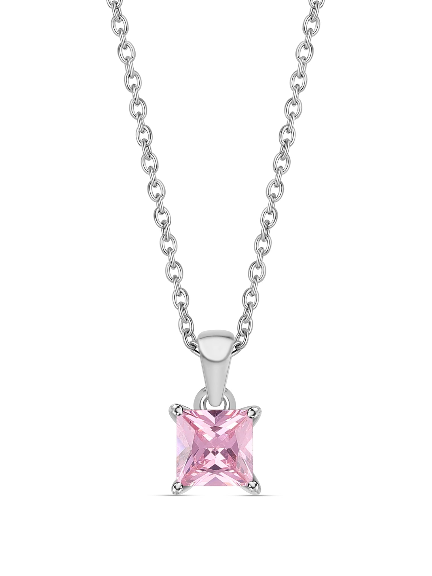 Princess Pink Pendant With Chain