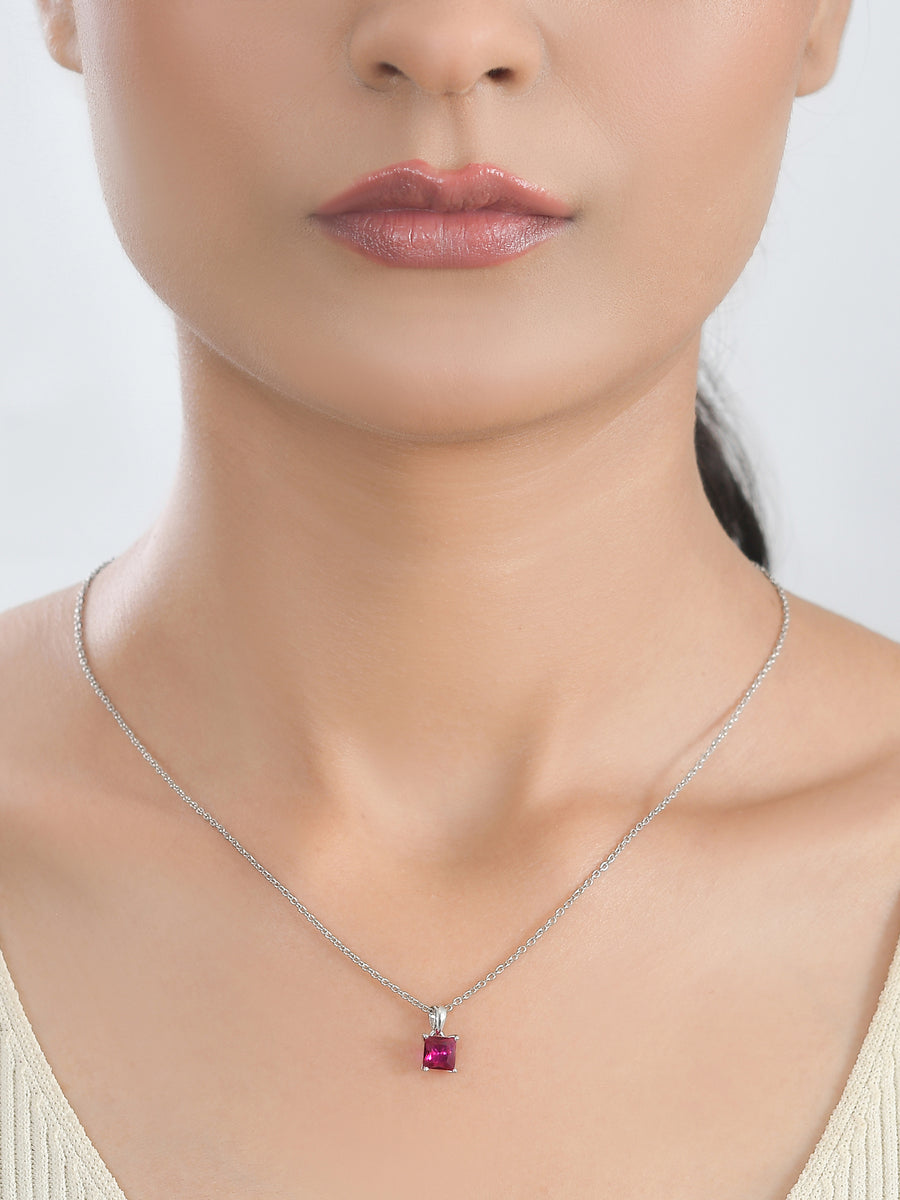 Rubeena Ruby Pendant For Women