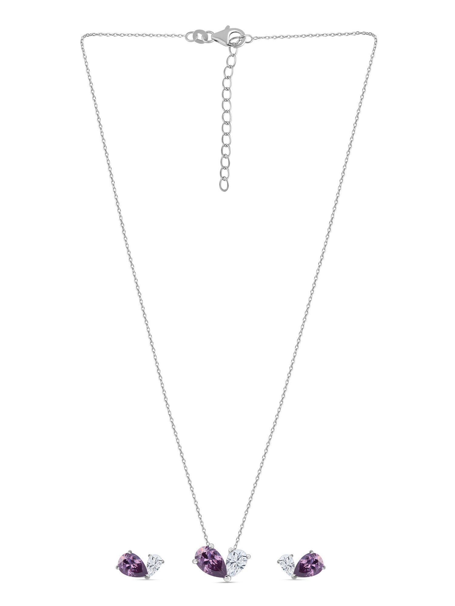 Purple Toi Et Moi Jewellery Set