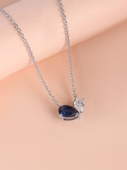 Toi Et Moi Blue Sapphire Necklace-1