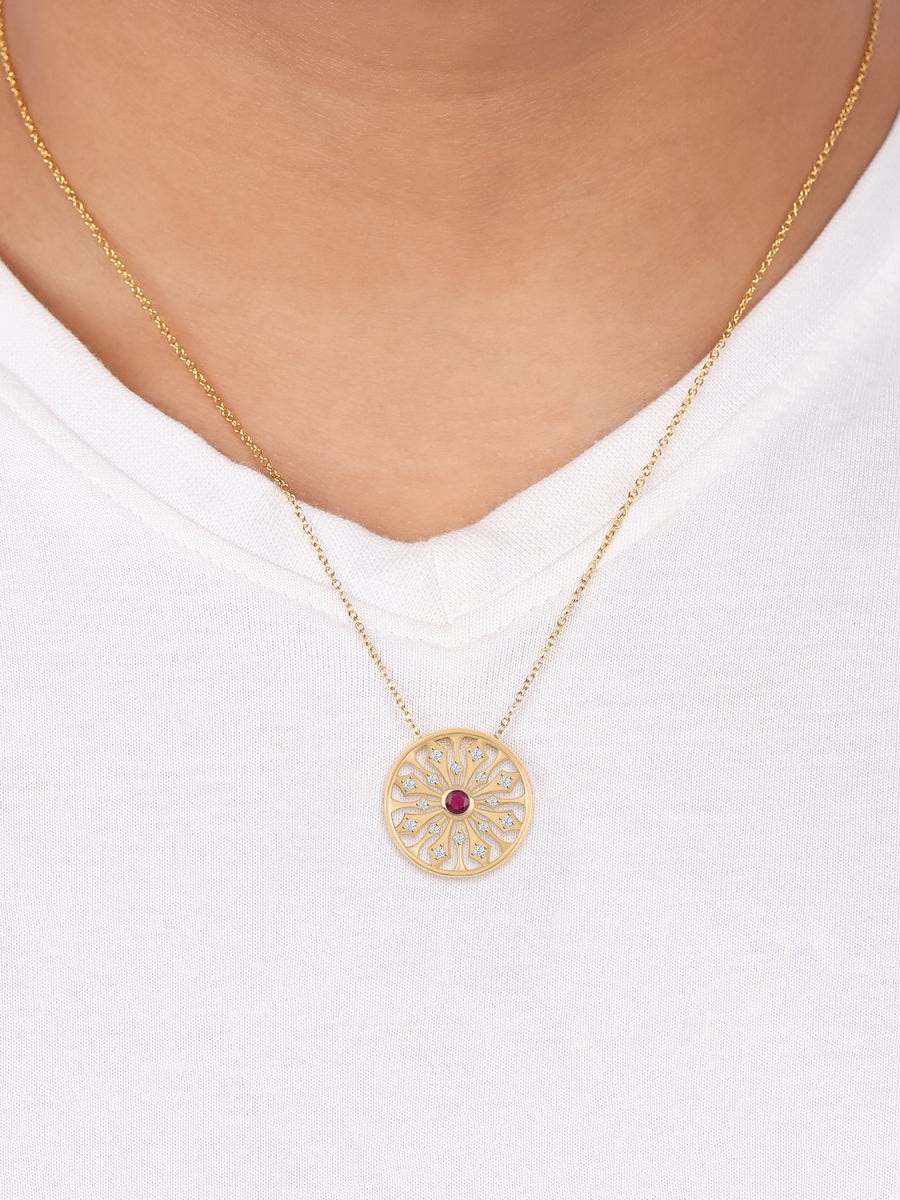 Purity Golden Pendant With Chain For Brother-1