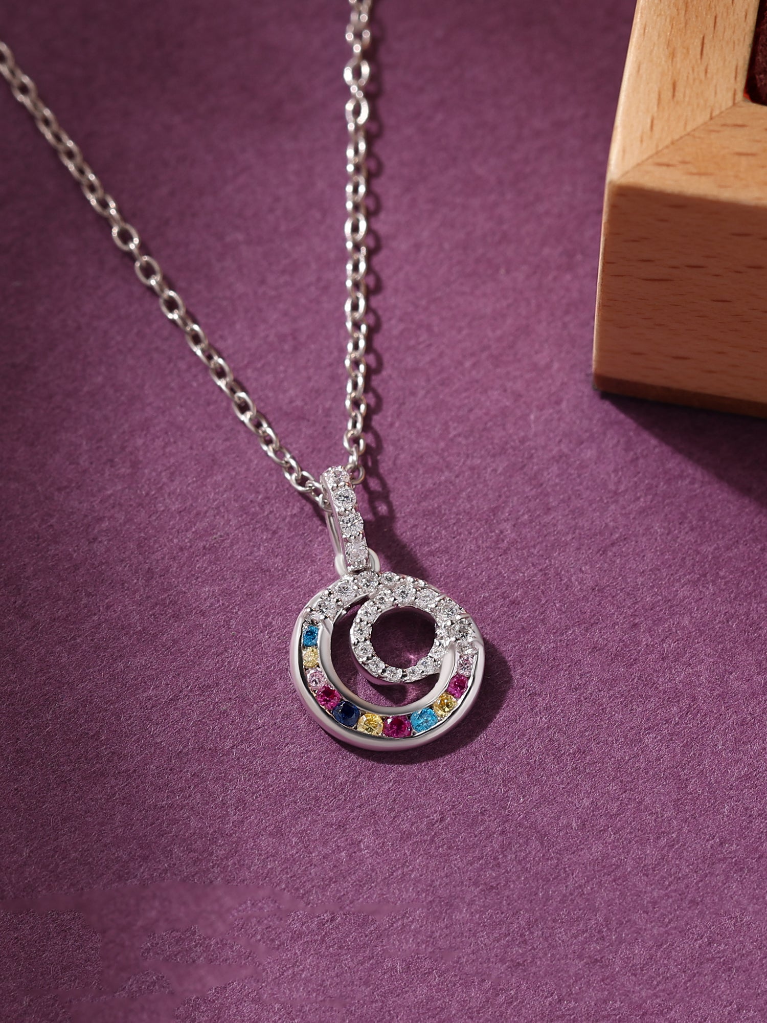 Cirlce Pops Multi Color Pendant-1