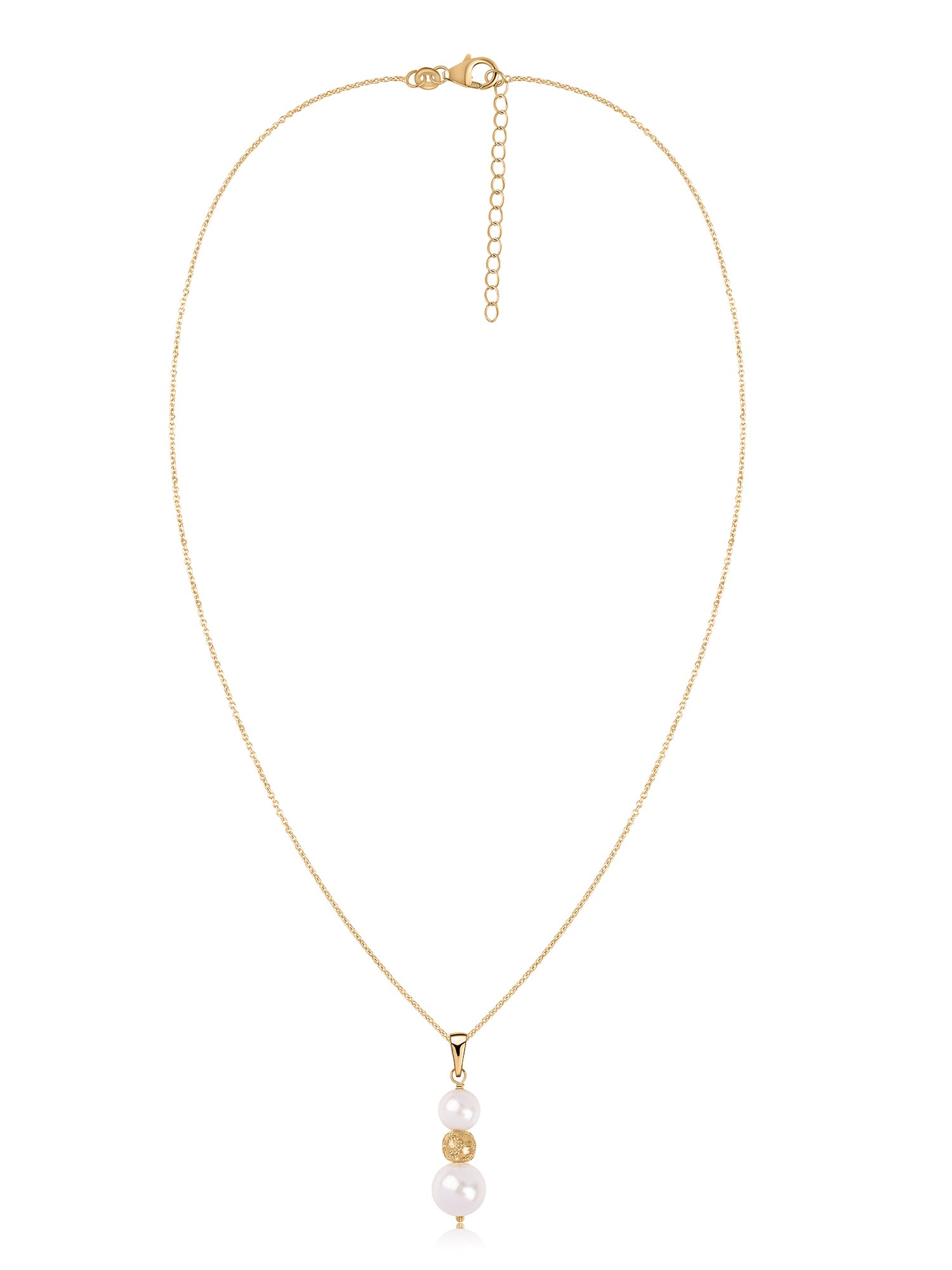 Shell Pearl Trilogy Pendant With Chain