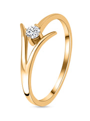 Sparkling Diamond Ring in Gold-3