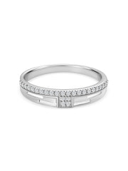 Classic Diamond Engagement Band Ring