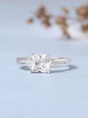 Diamond Look Engagement Ring For Women