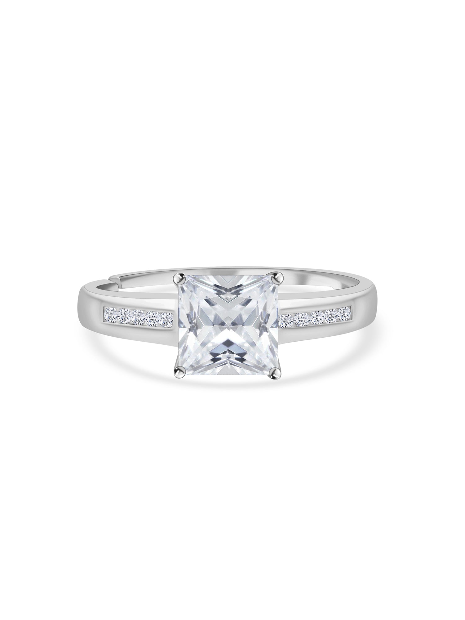 Diamond Look Engagement Ring For Women-1