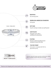 Diamond Look Engagement Ring For Women-6