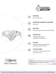 4 Carat Just Like Diamond Solitaire Ring For Women-5